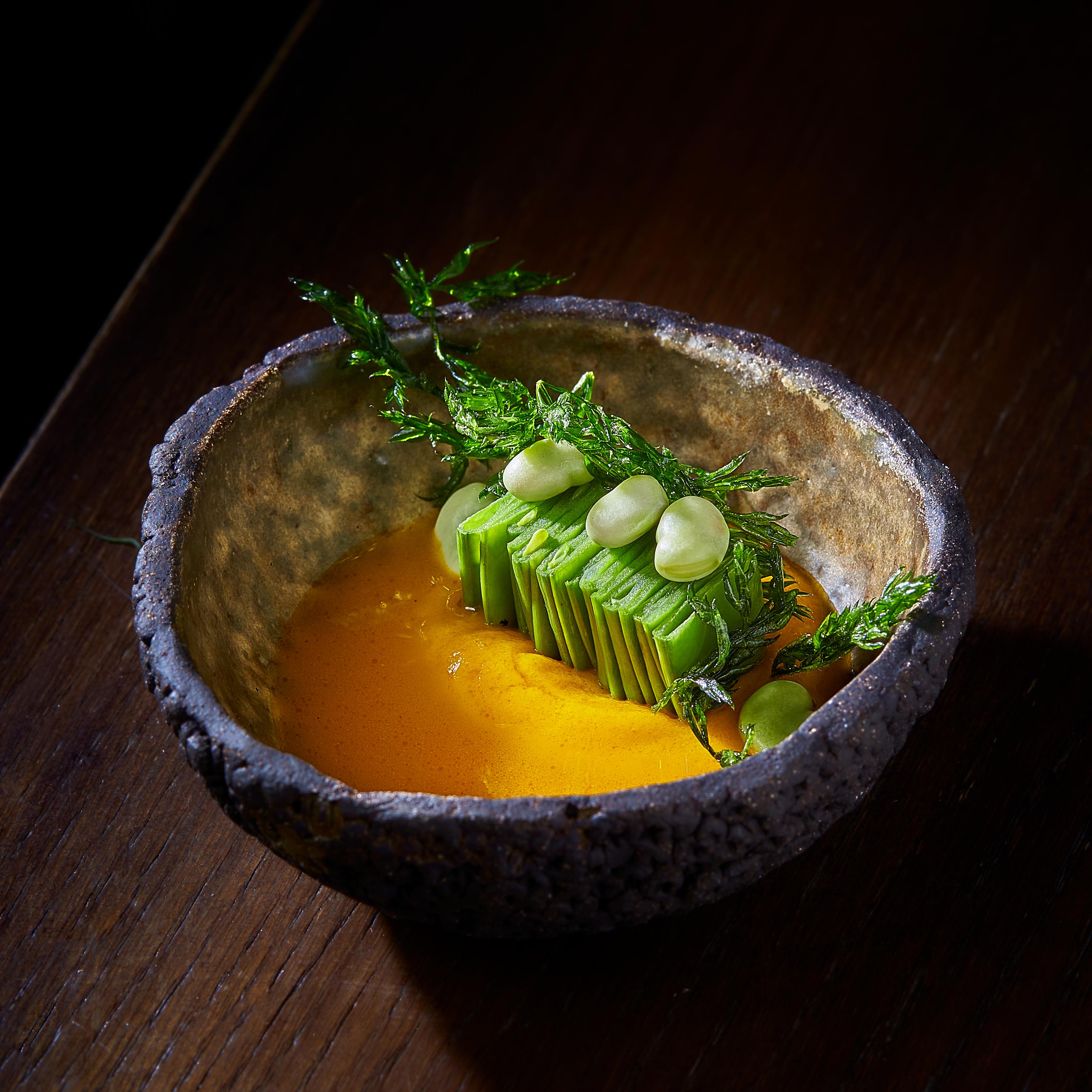 El mundo vegetal es la piedra angular de la propuesta gastronómica de El Invernadero © javier peñas/El Invernadero/El Invernadero