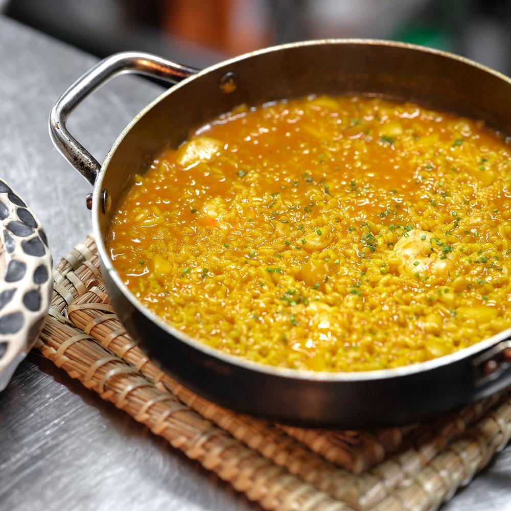 Arroz meloso de marisco y cilantro © Pablo Cervera/El Yantar La Cocina de Pilar 